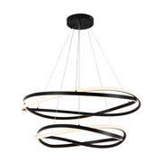 Pendente led Euni 2 Mód. - 135W 3000K 10.125lm - Preto