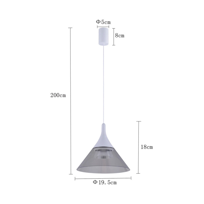 Pendente led Thom - 7w 3000K 490lm - Branco