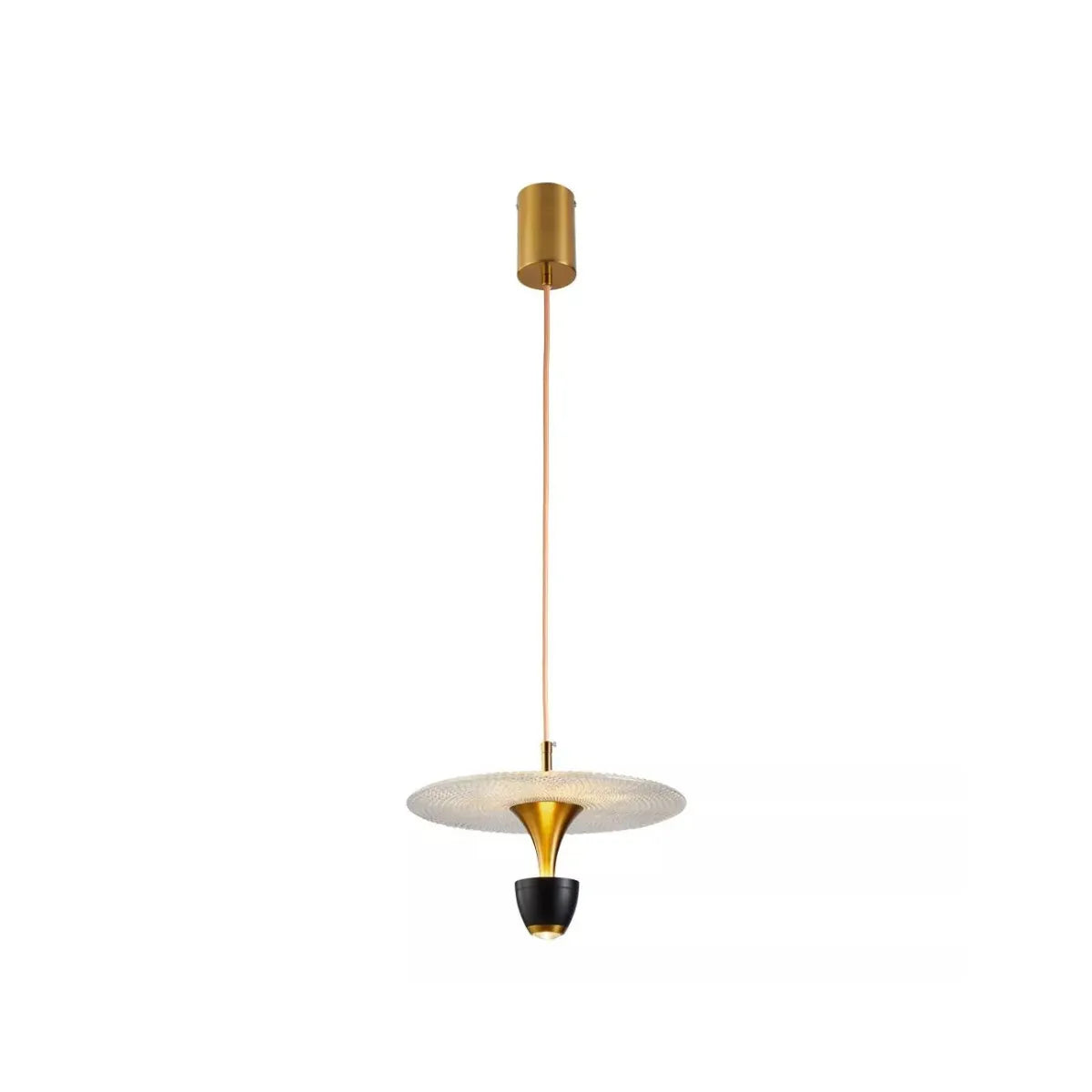 Pendente led Sowa - 10W | 750lm | 3.000K | 100-240V - Dourado fosco e preto