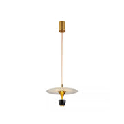 Pendente led Sowa - 10W | 750lm | 3.000K | 100-240V - Dourado fosco e preto
