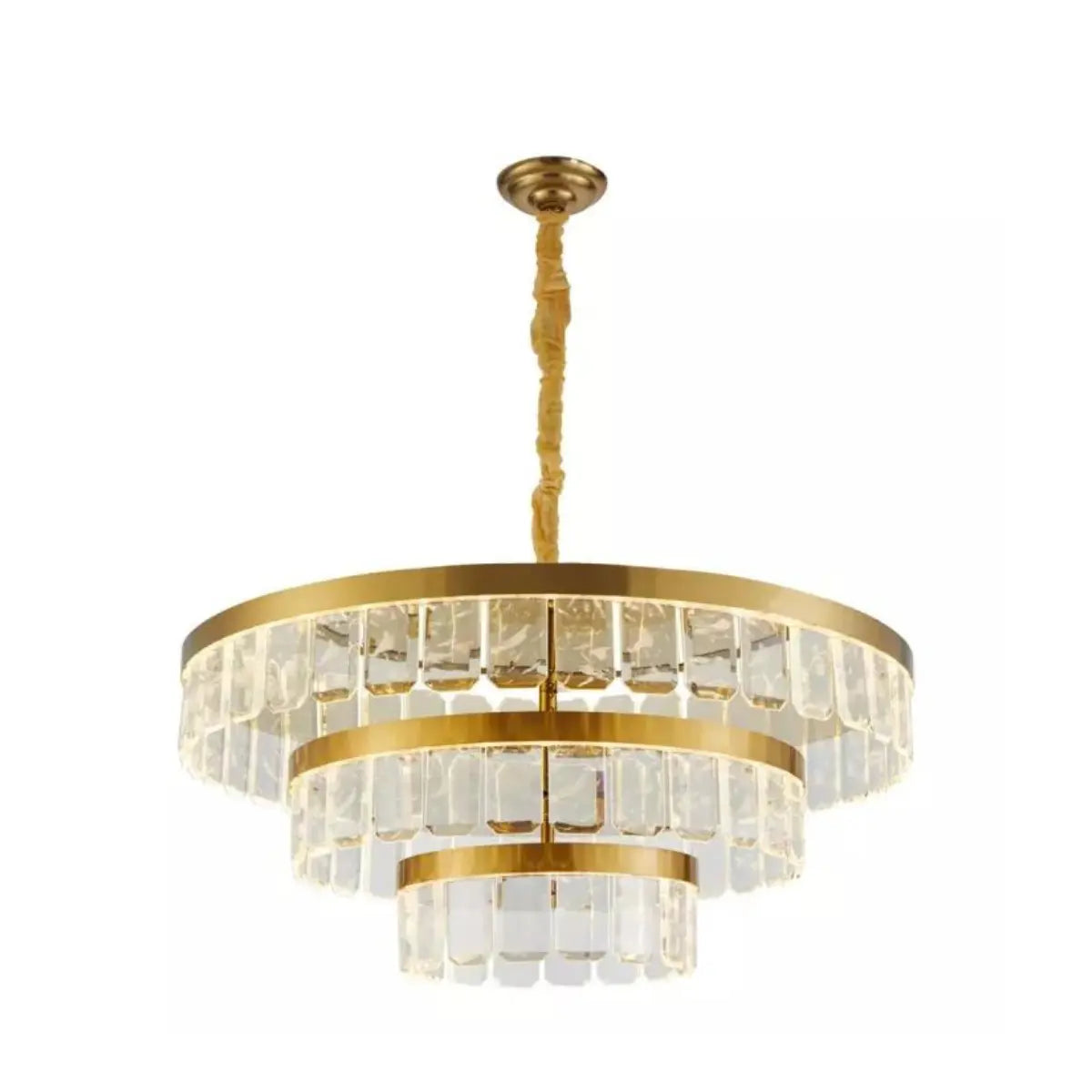 Pendente led Zylo - 3 MÓD - 105W | 8400lm | 3.000K | 100-240V - Dourado brilho