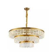 Pendente led Zylo - 3 MÓD - 105W | 8400lm | 3.000K | 100-240V - Dourado brilho