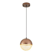 Pendente led Rezi - 18CM. 12W 3000K 900lm - COBRE E DOURADO BRILHO