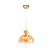 Pendente led Kholy 40cm - 12w 3000k 900lm- Dourado/Ambar
