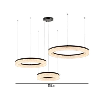 Pendente Led Kiwo 192W - Preto