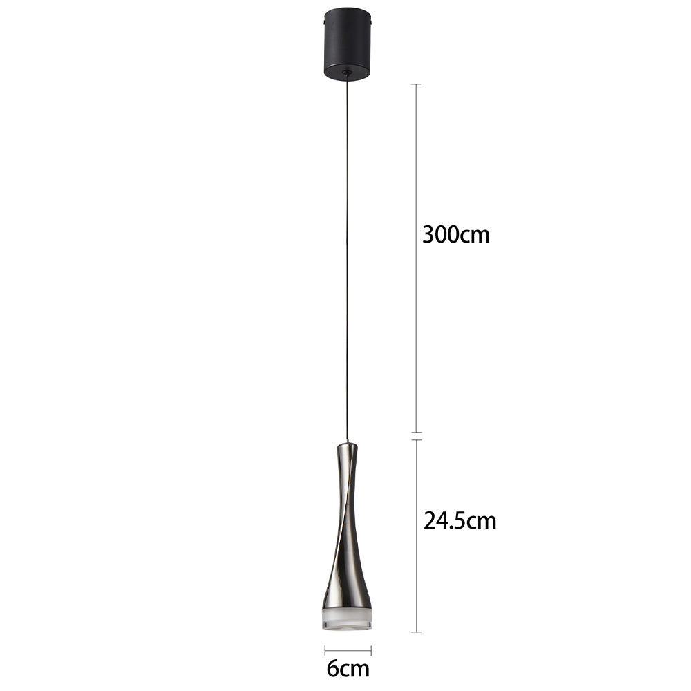 Pendente led Noet - 5W 3000K 375lm - Preto ônix