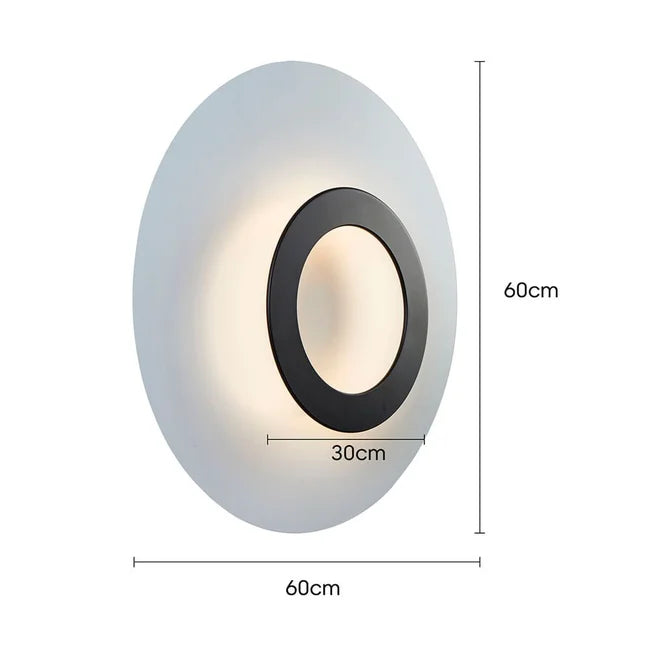 Plafon led Kote 60CM 24W 3000K - Preto/Branco