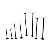 Luminária Led p/ Jardim Pilze 8UN/KIT 3000K - Preto