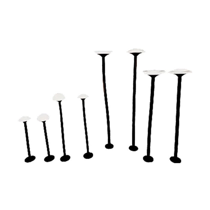 Luminária Led p/ Jardim Pilze 8UN/KIT 3000K - Preto
