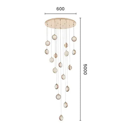 Pendente Led Astrobell 108W - Dourado brilho