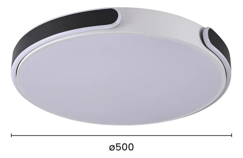 Plafon led Kappa 48w  - Branco/Preto