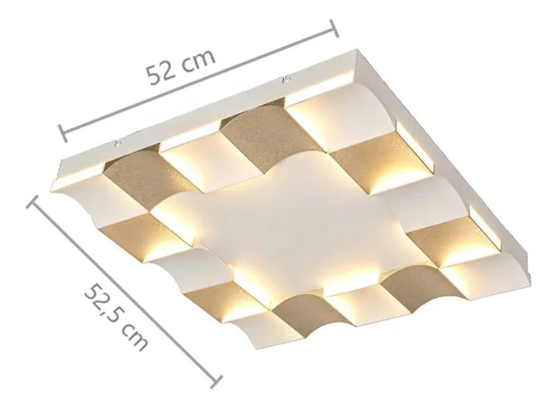 Plafon Led Neyl 84W - Dourado