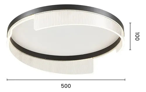 Plafon led Uvex 31W - Preto