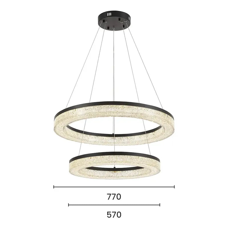 Pendente Led Kiwo 150W - Preto