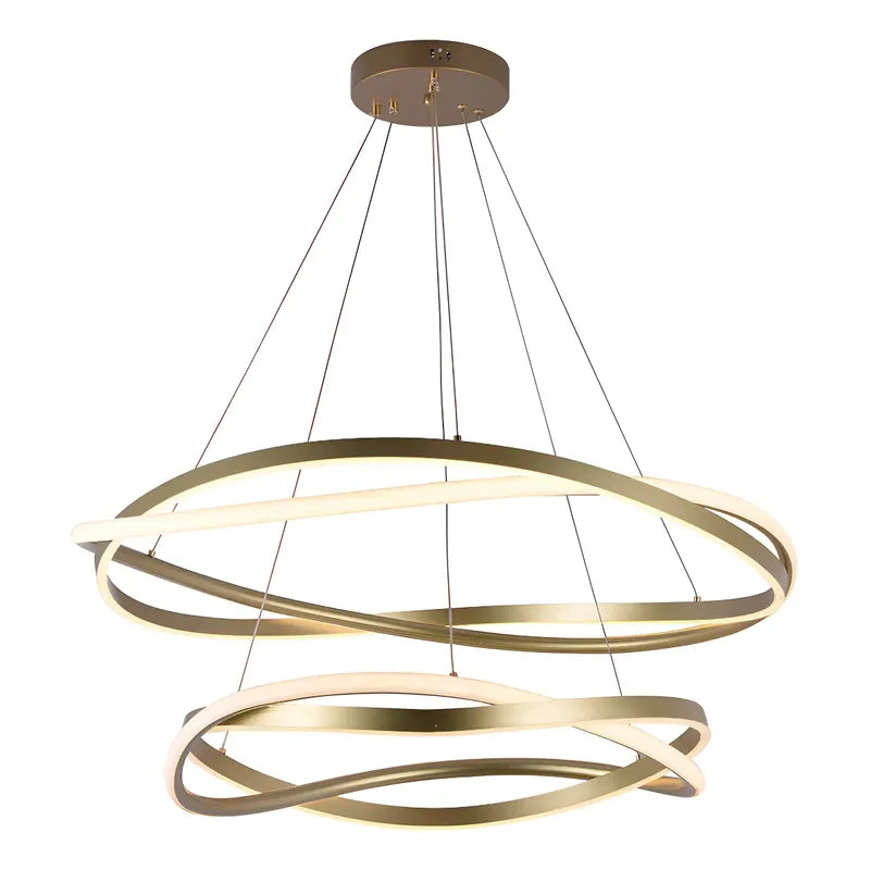 Pendente led Euni 2 Mód. - 135W 3000K 10.125lm -  Dourado
