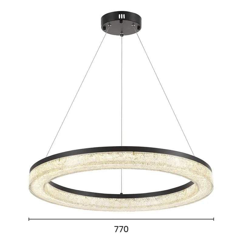 Pendente Led Kiwo 87W - Preto