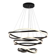 Pendente led Euni 3 Mód. - 173W 3000K 12.975lm-  Preto