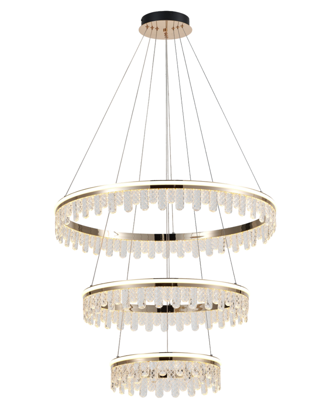 Pendente Led Ankaa 228W - Dourado brilho