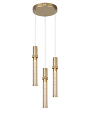 Pendente led Nyla 3 mod - Dourado