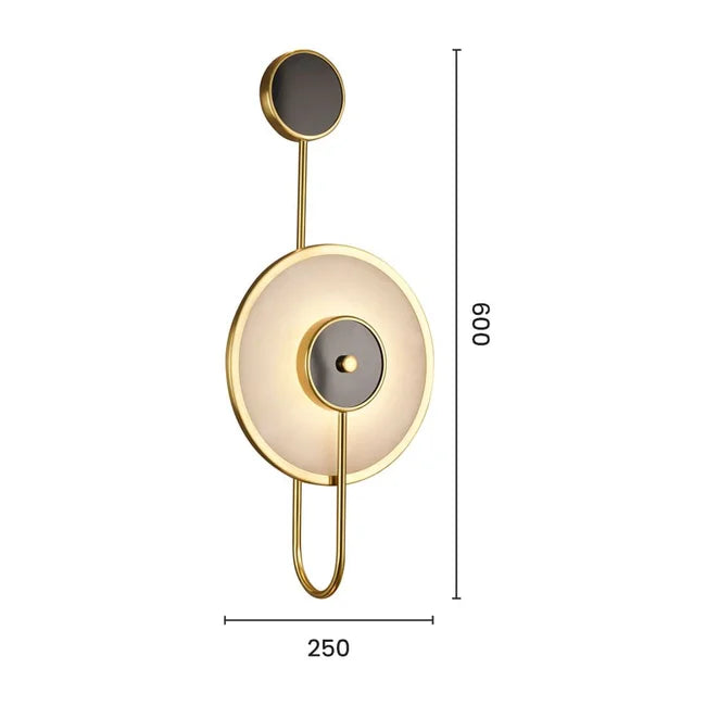 Arandela led Gomey 5W - Dourado