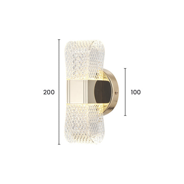 Arandela Led Bosona 8W - Dourado brilho