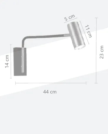 Arandela led Kastra 5W - Preto/Dourado