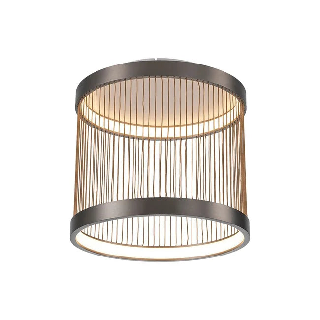 Plafon led Beys 51CM 46W 3000K - Dourado/ Cinza