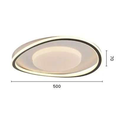 Plafon led Zuxe 77W - Preto