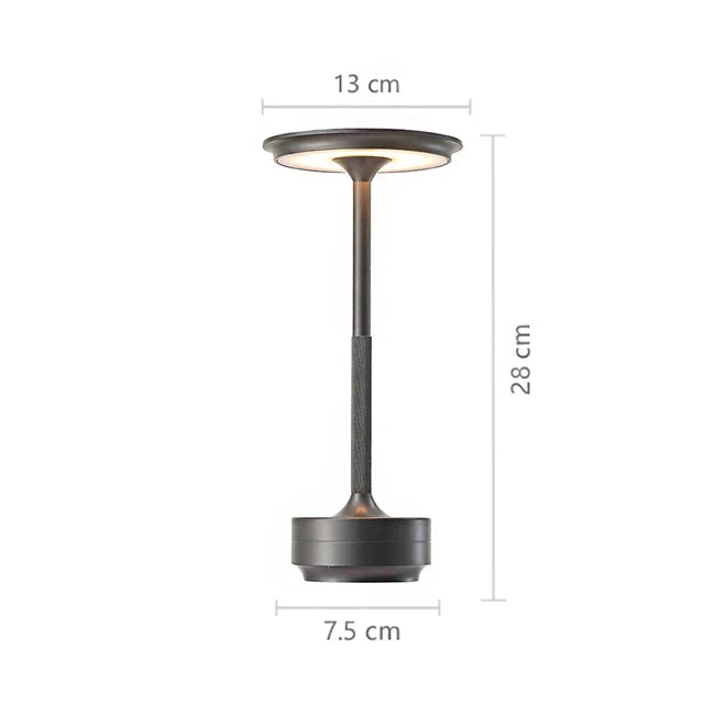 Abajur de mesa Ryla 2w - Cinza