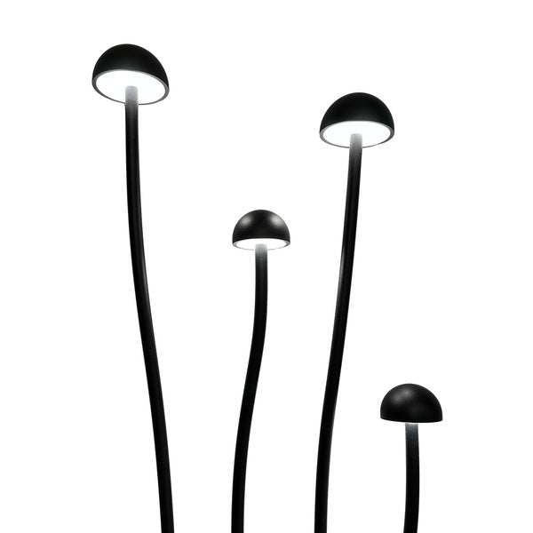 Luminária Led p/ Jardim Gobe 4UN/KIT 3000K PT