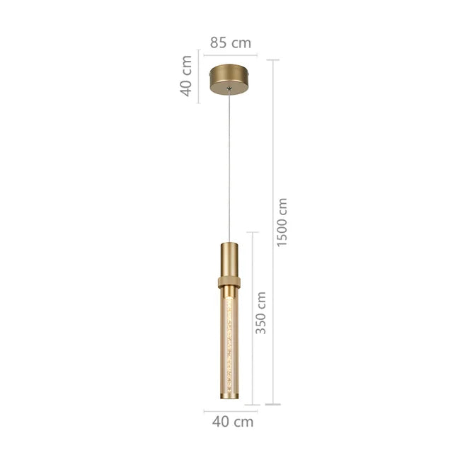 Pendente led Nyla - Dourado