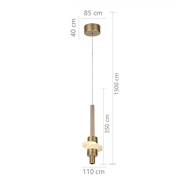 Pendente LED Tyra - Dourado
