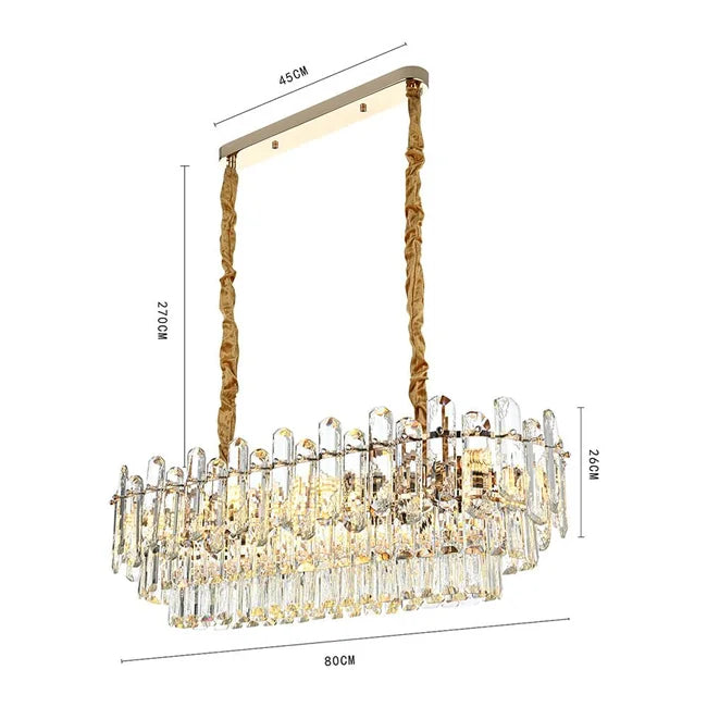 Pendente Cristal Koine On 12*E14 | Ouro brilho