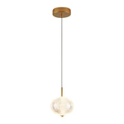 Pendente led Luse - 7W 2.700K 560lm - Ouro Champagne