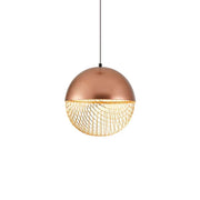 Pendente led Rezi - 25CM. 18W 3000K 1350lm - COBRE E DOURADO BRILHO