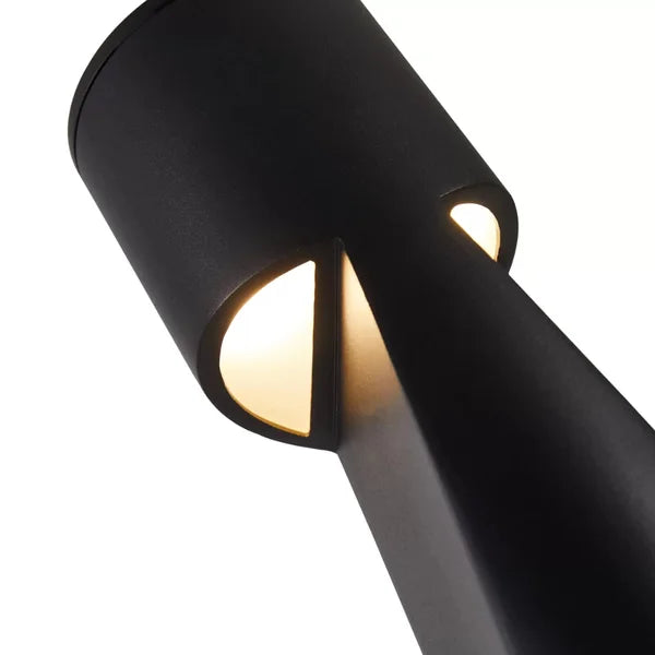Luminária LED de Jardim Uryn 60cm IP66 – 2×5W, 800lm, 3000K, Alumínio Preto