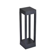 Poste Balizador LED de Jardim ZEAN 60cm 10W 3000K 700lm IP66 Bivolt em Alumínio Preto – Nordecor