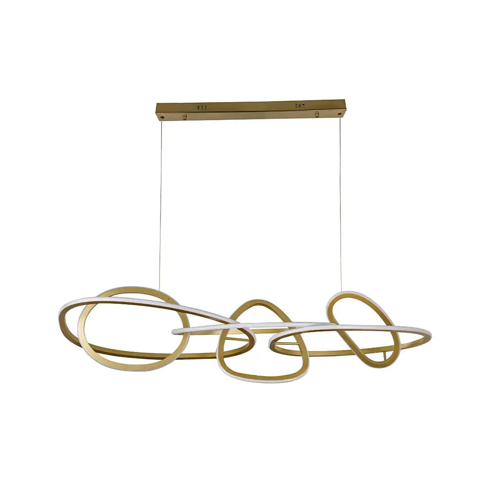 Pendente led Jeda - 83W | 6640lm | 3.000K | 100-240V - Ouro champagne