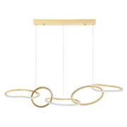 Pendente led Zena - 67W | 5360lm | 3.000K | 100-240V - Ouro Champagne