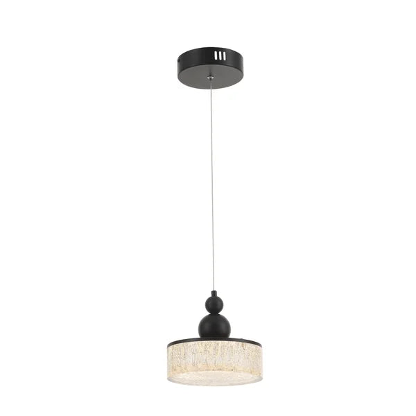 Pendente Led Kiwo 15W - Preto