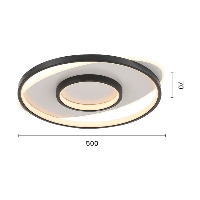 Plafon led Yovi 63W - Preto
