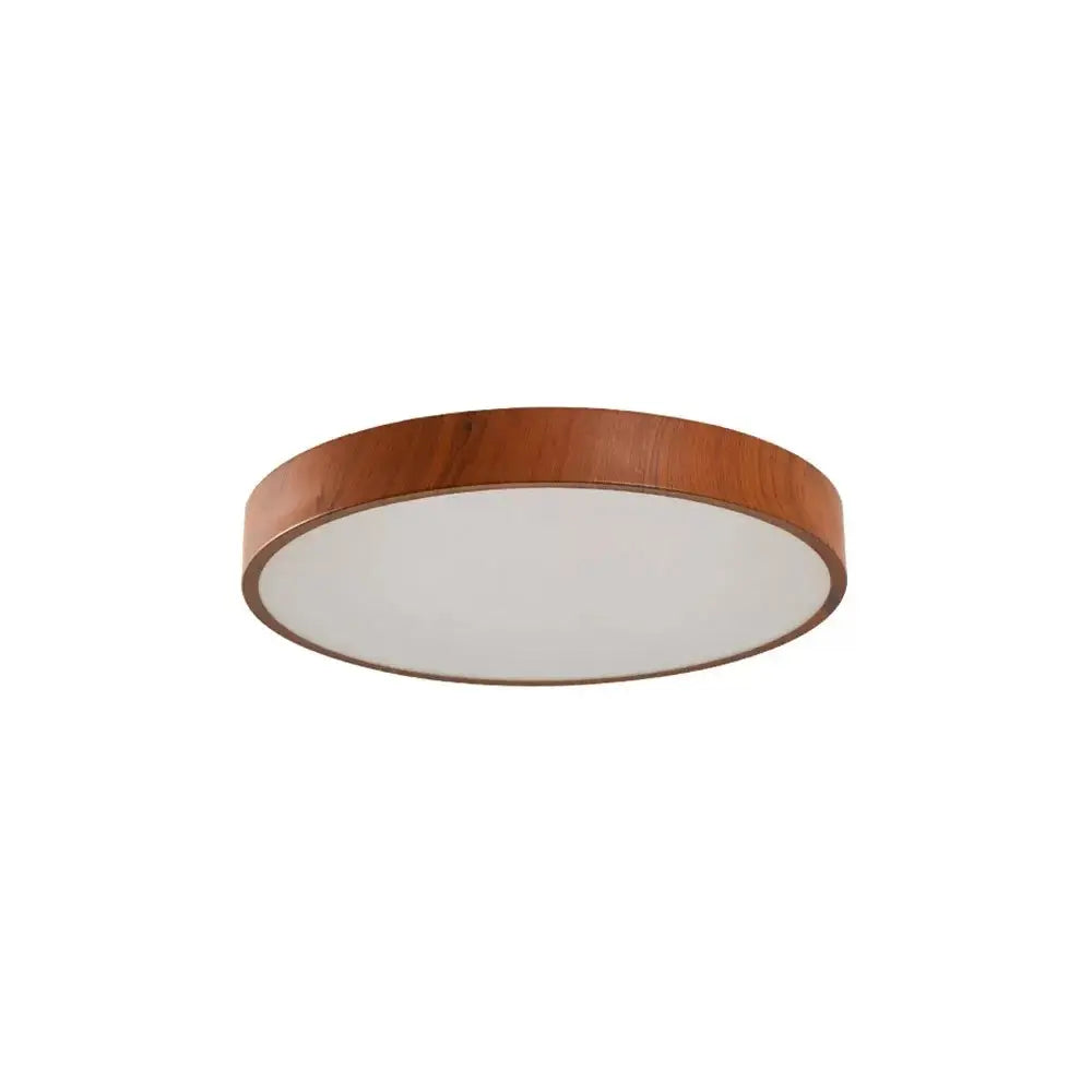 Plafon LED ORIS 60cm 36W 3000K 2520lm IP20 Bivolt Imbuia em Metal e Acrílico – Nordecor